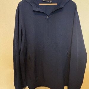 Swiss Tech Mens‎ Water Resistant  Anorak Hooded Jacket. XL 46-48 Navy Blue
